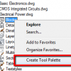 create tool palette context menu