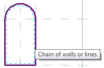 Selecting_chain_of_walls_or_lines_in_Revit