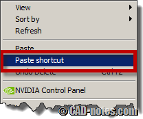 paste shortcut