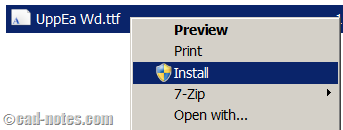 install_ttf_to_Windows