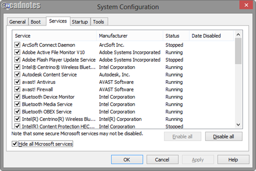 system configuration services