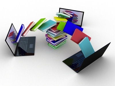 Books fly into your laptop