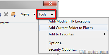 AutoCAD folder tools