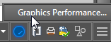 AutoCAD 2015 Graphics performance status bar Icon